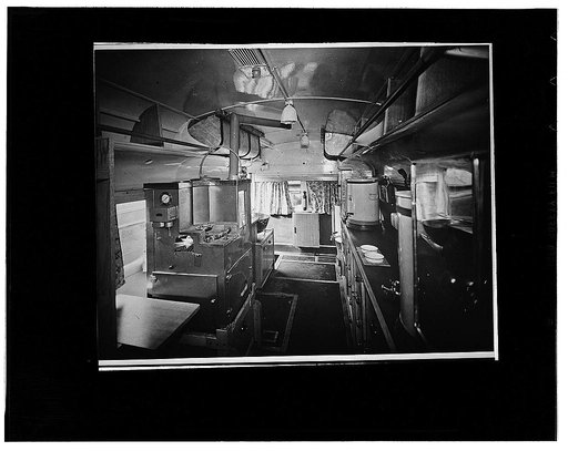 The interior of a clubmobile