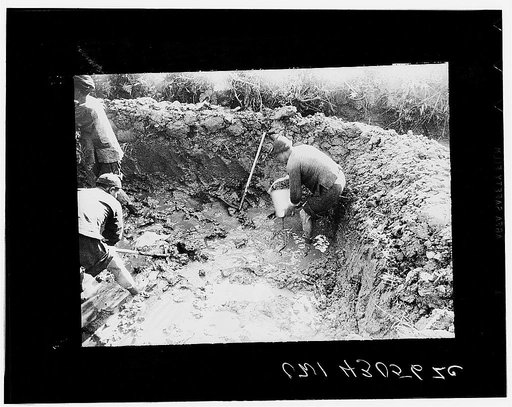 Public Health Service Investigation Commission to the China-Burma highway. Chefang (vicinity), China. Deepening a gambusia hatchery
