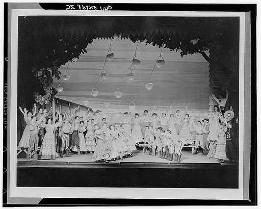 Scene from "Oklahoma," 1943-1944. Theatre Guild production