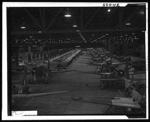 Miscellaneous collection of photographs of aircraft production