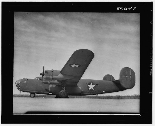 Miscellaneous collection of photographs of aircraft production. All over shot B-24. San Diego