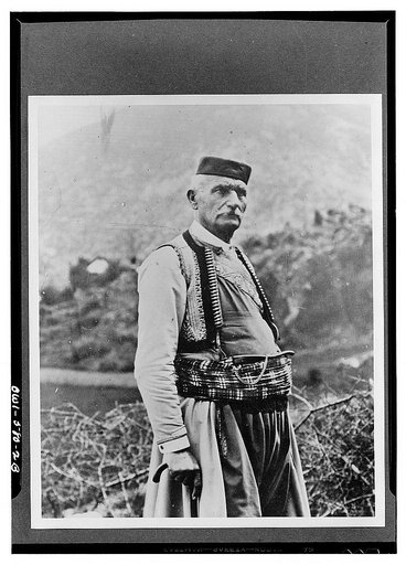 A Montenegrene in his native costume