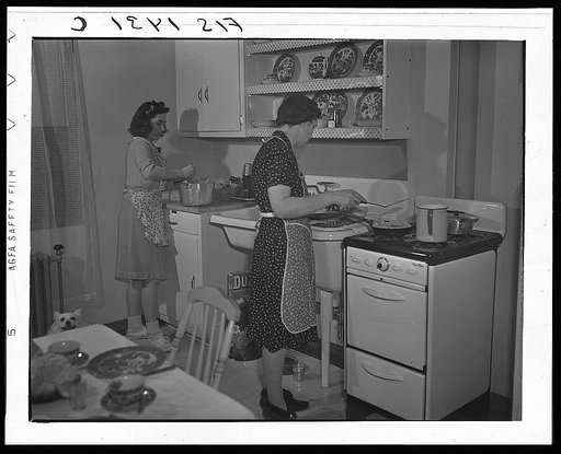 New Bedford, Massachusetts. Family of Portuguese house painter who live in low income government housing project