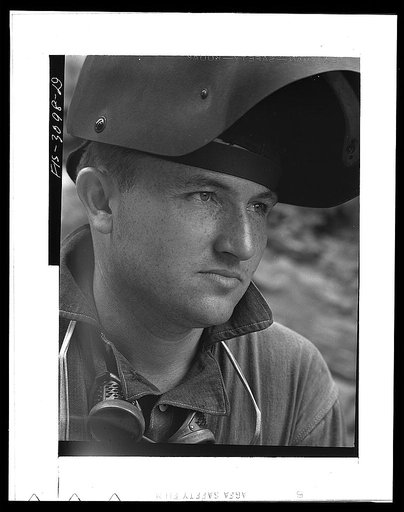 Douglas Dam, Tennessee. Tennessee Valley Authority (TVA). Welder