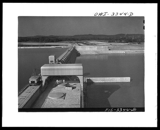 Watts Bar Dam, Tennessee. Tennessee Valley Authority