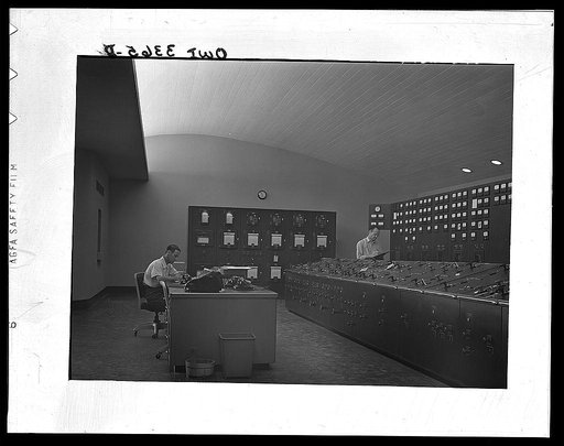 Watts Bar Dam, Tennessee. Tennessee Valley Authority. Control room