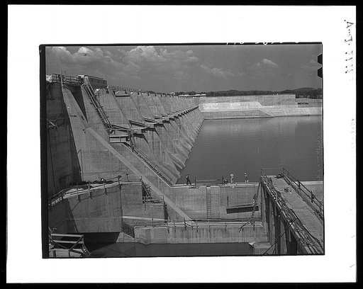 Watts Bar Dam, Tennessee. Tennessee Valley Authority. Construction