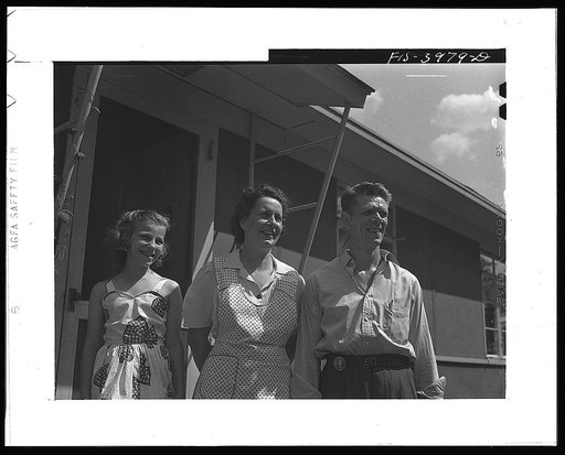 Sheffield, Alabama (Tennessee Valley Authority(TVA)). Kenneth C. Hall with his wife, Helen Louise, and daughter Peggy. Mr. Hall is a foreman in the hot rolling mill at the Reynolds Metals Company, an aluminum plant using TVA electricity. He lives in a TVA defense house at Sheffield, Alabama