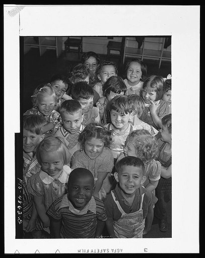 Brooklyn, New York. Red Hook housing development. Nursery children at the Community Center. Some come from the surrounding neighborhood. About 100 children attend