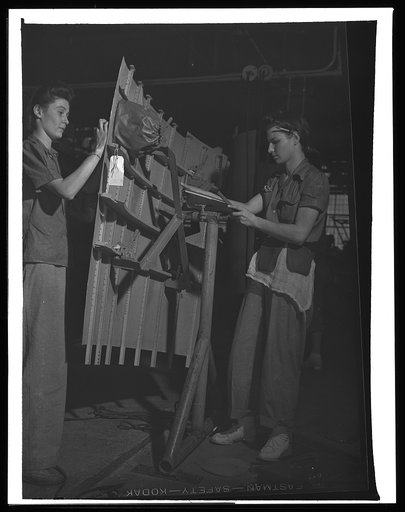 Nashville, Tennessee. Working on fuselage section. Vultee Aircraft Corporation plant