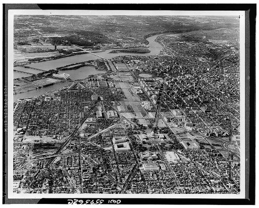Aerial view of Washington, D.C.