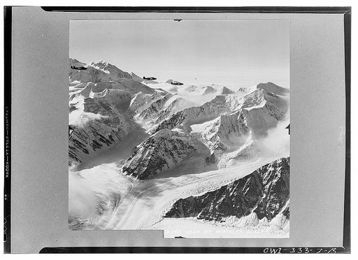 U.S. planes flying over the mountains of Alaska