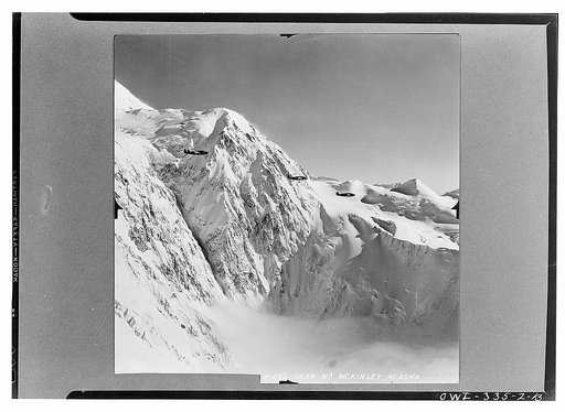 U.S. planes flying over the mountains of Alaska