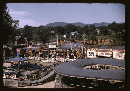 View of the grounds at the Vermont state fair, Rutland