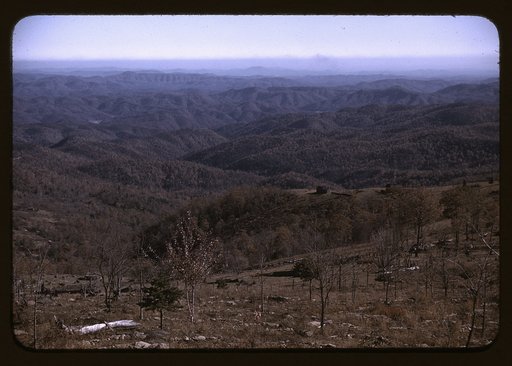 View from the Skyline Drive, Virginia.