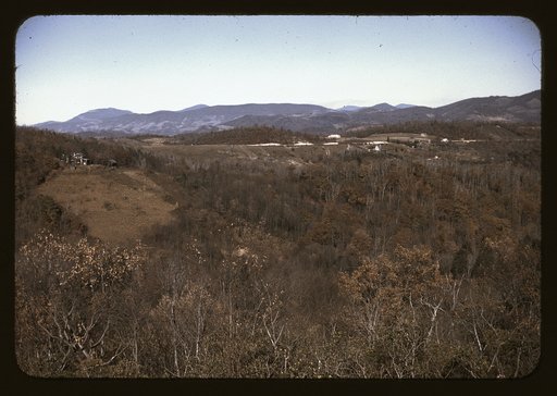 Mountain farms along the Skyline Drive, Va.