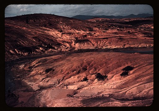Copper mining section between Ducktown and Copperhill], Tennessee. Fumes from smelting copper for sulfuric acid have destroyed all vegetation and eroded the land