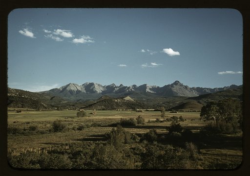 Farmland in the vicinity of Mt. Sneffels, Ouray County, Colorado