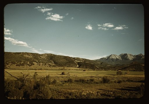Farmland in the vicinity of Mt. Sneffels, Ouray County, Colorado