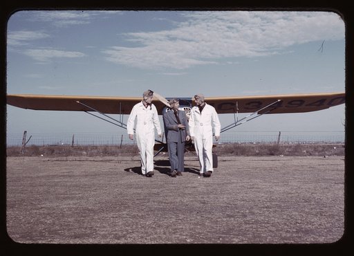 Civilian pilot training school], returning from practice flight, Meacham Field, Fort Worth, Tex.