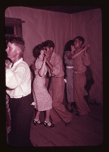 Scene at square dance, McIntosh County, Oklahoma