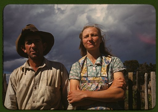 Faro and Doris Caudill, homesteaders, Pie Town, New Mexico