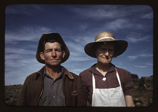 Jim Norris and wife, homesteaders, Pie Town, New Mexico