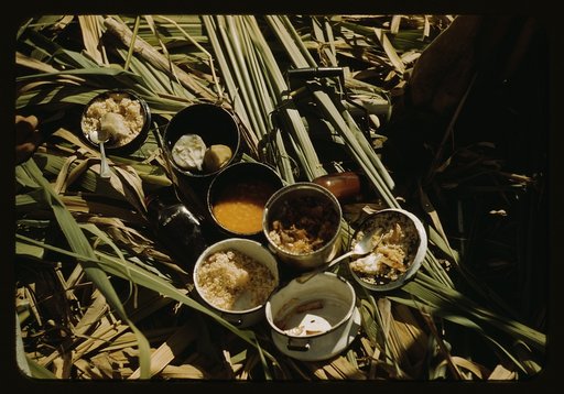Lunch of a sugar worker on a plantation, vicinity of Puerto Rico?