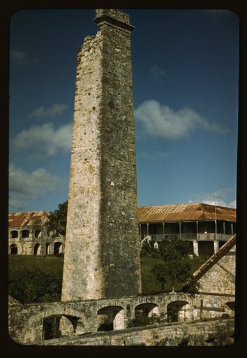 Ruins of an old sugar mill and plantation house, vicinity of Christiansted, Saint Croix, Virgin Islands