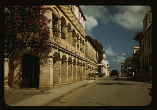 Street in Christiansted, St. Croix Virgin Islands