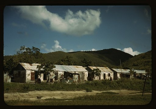 Houses on St. Croix island, Virgin Islands