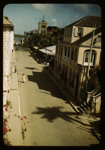 Street in Christiansted, Saint Croix, Virgin Islands