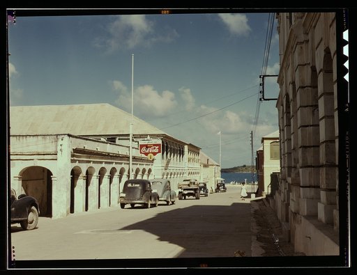 A street in a town of the Virgin Islands, Christiansted, Saint Croix