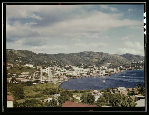 French village, a small settlement on St. Thomas Island, Virgin Islands