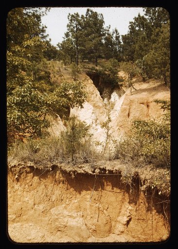Eroded land