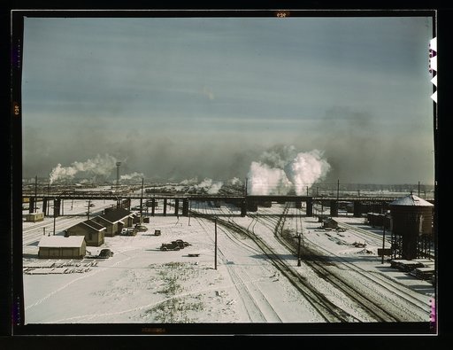 A general view of a classification yard at C & NW RR's Proviso yard, Chicago, Ill.