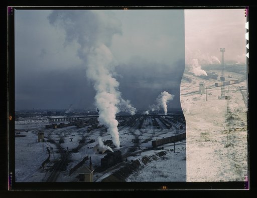General view of the hump yard at Proviso yard, C & NW RR [i.e. Chicago and North Western railroad], Chicago, Ill.