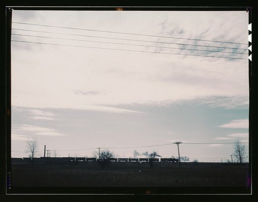 A train being pushed over the hump at the Proviso yard, C & NW RR., Chicago, Ill.