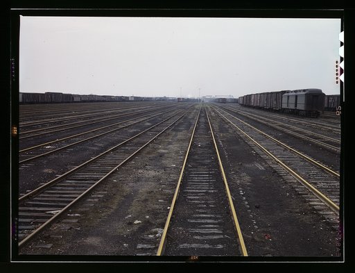 Tracks at C & NW RR's [i.e. Chicago and North Western railroad's] Proviso yard, Chicago, Ill.