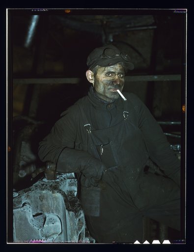 Melrose Park (near Chicago), Ill, C&NWRR [i.e. Chicago and North Western railroad]. William London has been a railroad worker 25 years - now working at the roundhouse at the Proviso yards