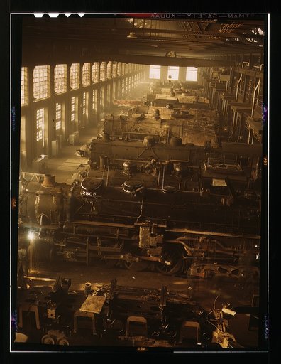 Chicago and Northwestern [i.e. North Western] railroad locomotive shops, Chicago, Ill.