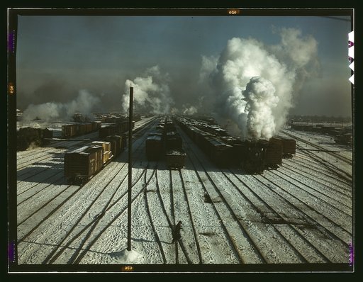 C & NW RR [i.e. Chicago and North Western railroad], a general view of a classification yard at Proviso Yard, Chicago, Ill.