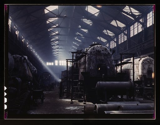 Santa Fe R.R. locomotive shops, Topeka, Kansas