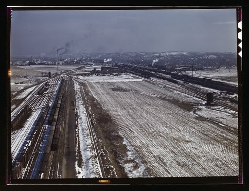 Santa Fe R.R. yards and shops, Argentine, Kansas. Argentine yard is at Kansas City, Kansas