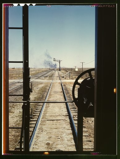 Santa Fe R.R. train, Melrose, N[ew] Mex[ico