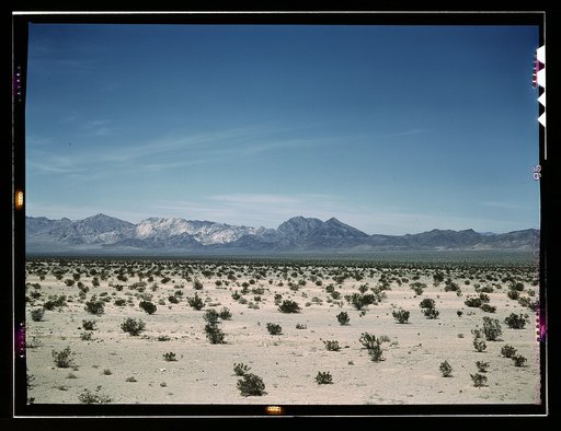 Mojave Desert country, crossed by the Santa Fe R.R., Cadiz, Calif.