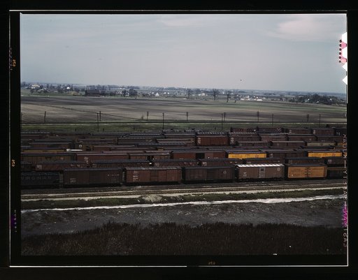 C. M. St. P. & P. R.R., general view of part of the yard, Bensenville, Ill.