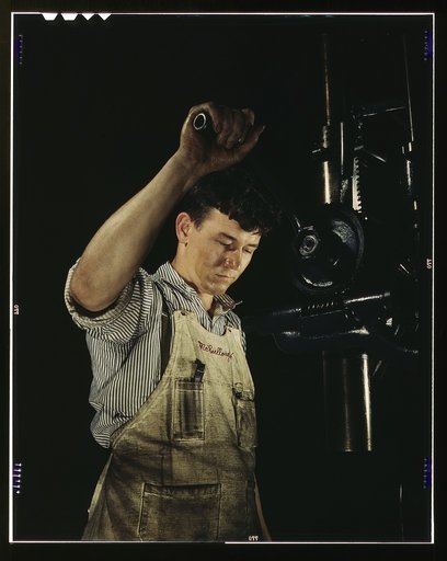Drill press operator, Allegheny Ludlum Steel[e] Corp., Brackenridge, Pa.