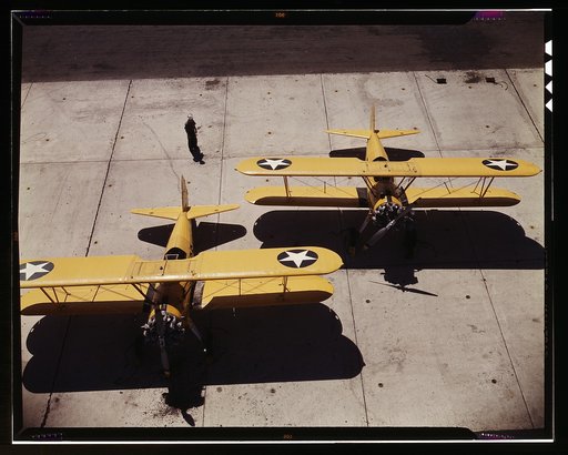 Navy N2S primary land planes at the naval Air Base, Corpus Christi, Texas