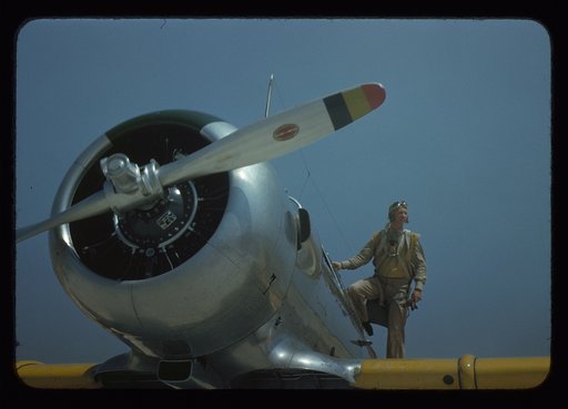 Aviation cadet at the Naval Air Base, Corpus Christi, Texas